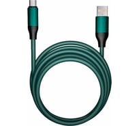 Кабель ОФИСМАГ BOLD USB-Type-C 1м 3А, для быстрой зарядки и передачи данных, толстый, мятный 18119 514176