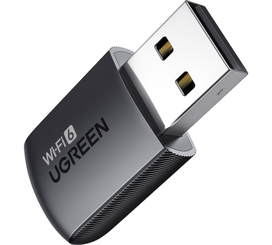 Адаптер UGREEN CM762 35264 AX900 USB-A Dual Band Wi-Fi Adapter, черный 35264_