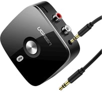 Ресивер беспроводной UGREEN CM123 (30445) Wireless Bluetooth Audio Receiver 5.0 with 3.5mm and 2RCA Adapter with SRRC, черный 30445_