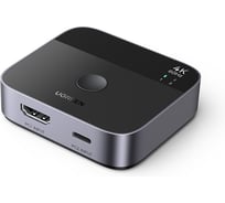 Переключатель UGREEN AW503 55452 USB-C+HDMI Switch 2 In 1 Out Up to 4K60Hz, черный 55452_