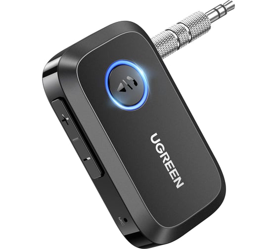 Ресивер UGREEN Bluetooth CM596 Car&Home Bluetooth 5.3 Receiver Audio Adapter, черный 90748 1