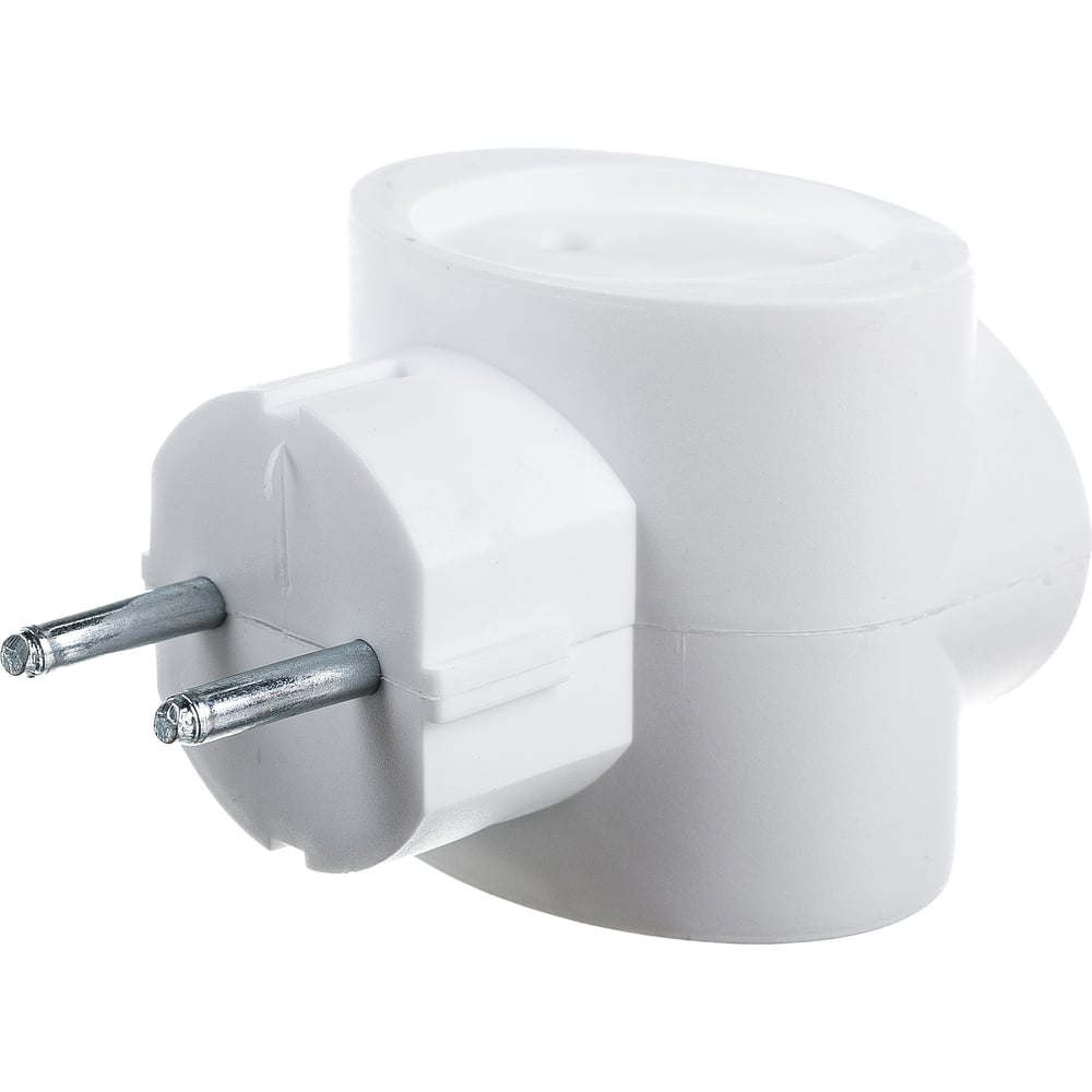 Тройник АБК-СИЛА Куб 3х2Р без заземления 16А 220В белый 1 шт 52067001 ...