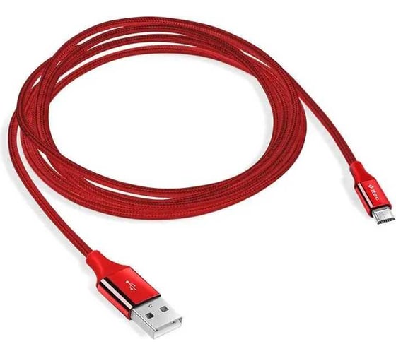 Кабель TTEC AlumiCable Micro USB Charge/Data Cable. Длина: 120см. Цвет: красный 2DK11K