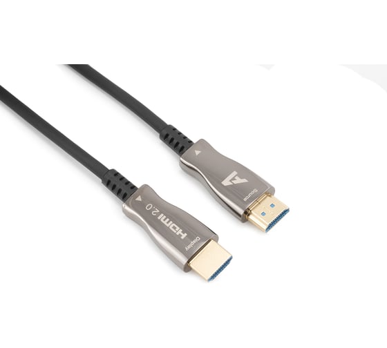 Кабель активный оптический А1 HDMI 2.0, 15 м, армированный, ver. 2.0, 4K/ 60 Hz, черный, коробка A1-HDMI2.0-AOC-15MA