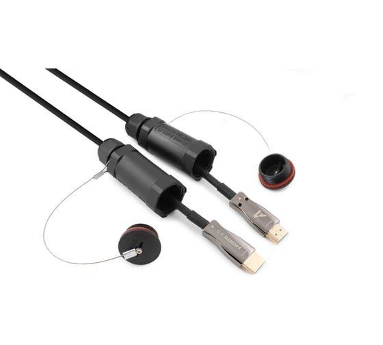 Кабель активный оптический А1 HDMI 2.0, 10 м, армированный, ver. 2.0, 4K/ 60 Hz, черный, коробка A1-HDMI2.0-AOC-10MA