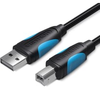 Кабель VENTION USB 2.0 AM/BM - 10м. Черный VAS-A16-B1000
