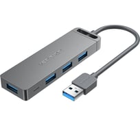 Концентратор VENTION OTG USB 3.0 на 4 порта Серый - 1м. CHLHF