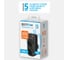 Разветвитель с usb, быстрая зарядка type-c, 2 розетки 16А, с заземлением, ФОТОН, черный 26138 7