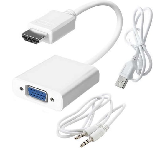 Разъем HDMI переходник RUICHI HDMI (m)-VGA (f)+AUX Power 113760 1