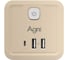 Тройник для розетки AGNI 4 розетки 220 + 2 USB + 1 Type C, цвет слоновой кости TP-WJ3U4E-C-ivory 3