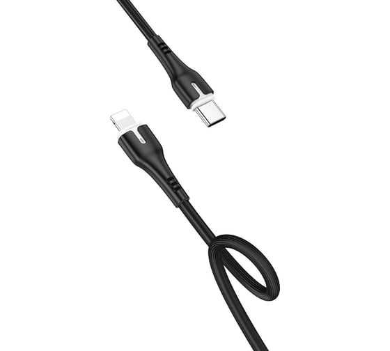 Type-C кабель Hoco X45 Surplus для Lightning, PD, 3.0A, длина 1.0м, черный 800505