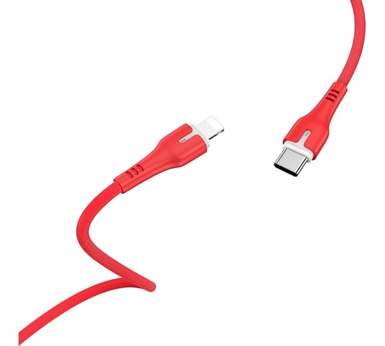 Type-C кабель Hoco X45 Surplus для Lightning, PD, 3.0A, длина 1.0м, красный 800507 1