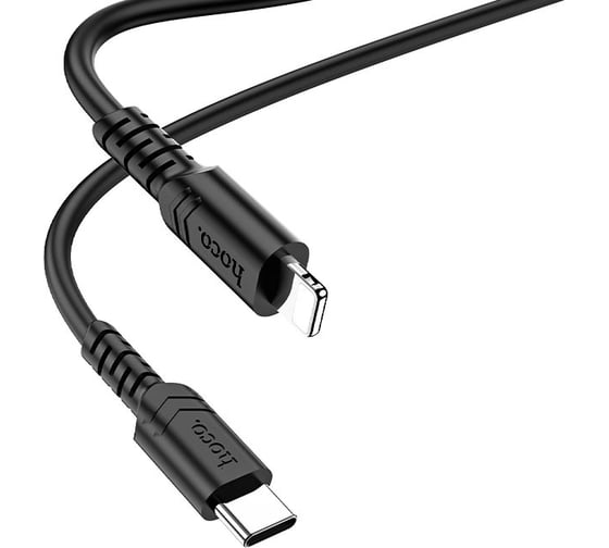 Type-C кабель Hoco X62 для Lightning, PD20, 3.0A, длина 1м, черный 811456 1