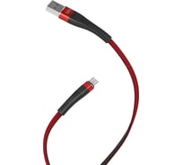 USB кабель Hoco U39 Slender для Micro USB, 2.4А, длина 1.2м, красный 813528