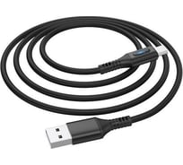 USB кабель Hoco U79 Admirable для Lightning, 2.4А, длина 1.2м, черный 787272