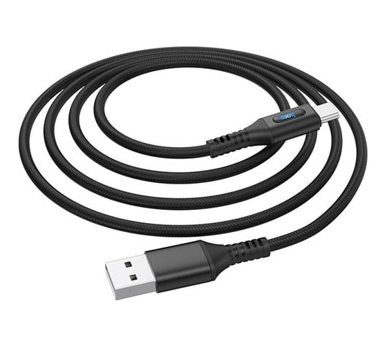 USB кабель Hoco U79 Admirable для Lightning, 2.4А, длина 1.2м, черный 787272 1