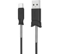 USB кабель Hoco X24 Pisces для Type-C, 3.0А, длина 1.0м, черный 757840