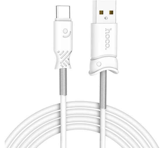 USB кабель Hoco X24 Pisces для Type-C, 3.0А, длина 1.0м, белый 769735 1