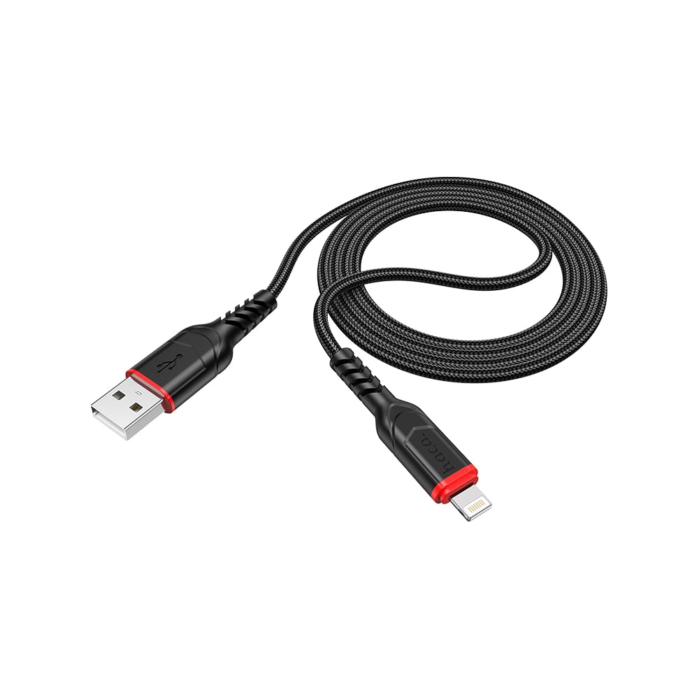 USB кабель Hoco X59 Victory для Lightning, 2.4А, длина 1.0м, черный ...