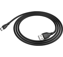 USB кабель Hoco X61 Ultimate silicone для Type-C, 3.0А, длина 1.0м, черный 811143