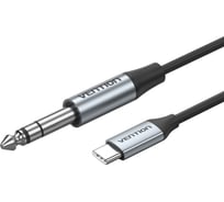 Кабель VENTION USB-CM / Jack 6.35 mm M DAC - 1 м. Серый BIJHF