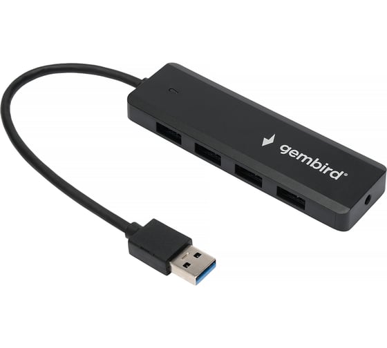 Концентратор USB 3.0 Gembird, 4 порта, с доп питанием UHB-C354
