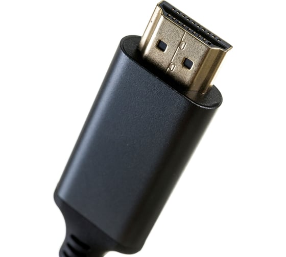 Кабель DisplayPort->HDMI Cablexpert 4K, 1.8м, 20M/19M, черный, экран, пакет CC-DP-HDMI-4K-6