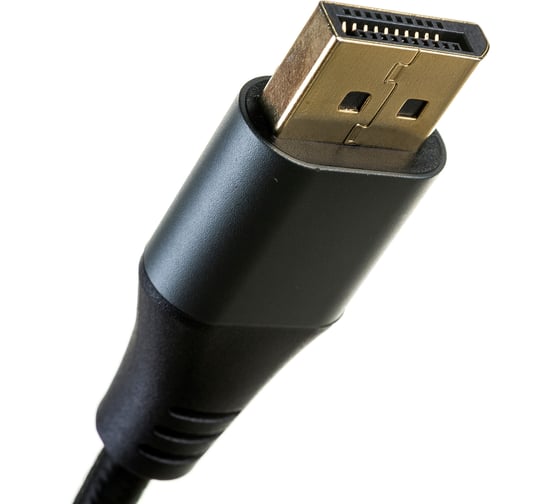 Кабель DisplayPort->HDMI Cablexpert 4K, 1.8м, 20M/19M, черный, экран, пакет CC-DP-HDMI-4K-6