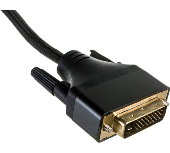 Кабель DisplayPort->DVI Cablexpert 4K 1.8м 20M/25M нейлоновая оплетка металлические разъемы пакет CC-DPM-DVIM-4K-6
