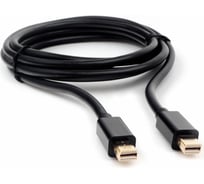 Кабель Cablexpert mDP-mDP, 20M/20M, v.1.2, 4K, 1.8м, черный, позолоченный разъемы, пакет CCP-mDPmDP2-6