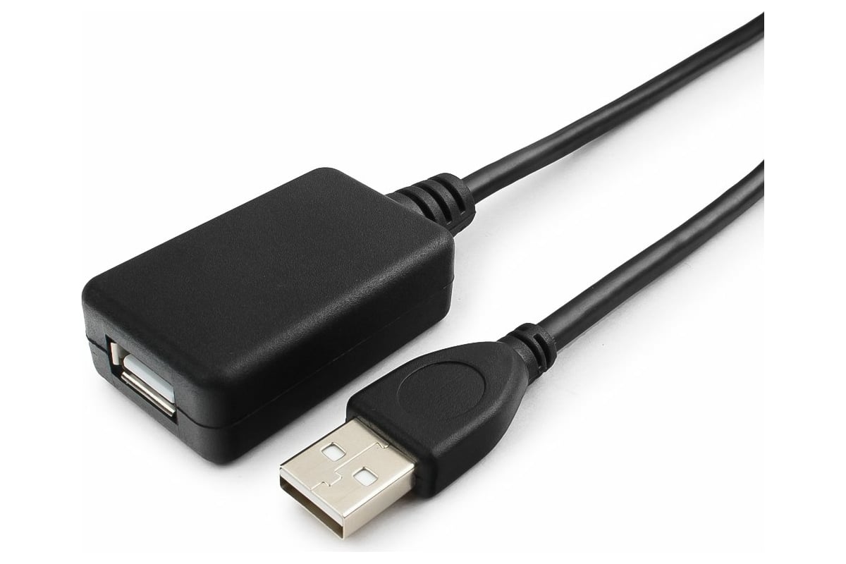 Кабель удлинитель USB 2.0 активный Cablexpert UAE-01-10M, AM/AF, 10м