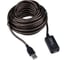 Кабель-удлинитель USB2.0 активный Cablexpert AM/AF, медь двойн.экран, 10м, черн, пакет, UAE-01-10M 1