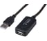Кабель-удлинитель USB2.0 активный Cablexpert AM/AF, медь двойн.экран, 10м, черн, пакет, UAE-01-10M 2