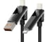 Кабель USB ROBITON P26M 4in1 USB A - TYPE-C/USB A - 8pin/TYPE-C - TYPE-C/TYPE-C - 8pin, 1м, магнитный, серый BL 19799 4