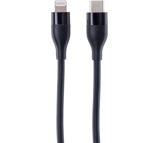Кабель Zipower Lightning – Type-C, 3 A быстрая зарядка, 1,2 м, передача данных 380 Мб/сек, черный PM6673 1
