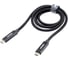 Кабель Zipower USB 3.1 Type-Cx2, 5 A быстрая зарядка, 1 м, передача данных 10 Гб/сек, черный PM6676 2