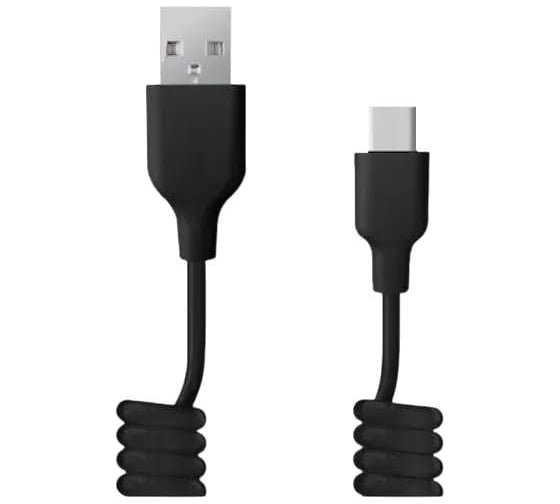 Спиральный USB кабель ZIPOWER PM6736 1