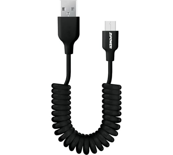 Спиральный USB кабель ZIPOWER PM6735 1