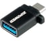 Адаптер Zipower с Type-C на USB A, 3A быстрая зарядка, передача данных 5 Гб/сек, черный PM6678 1