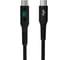 Кабель AGNI USB-C/USB-C, 100W, LED, 1м, черный UC423-24-100W-CC-LED-black 2