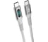 Кабель AGNI USB-C/USB-C, 100W, LED, 1м, белый UC423-24-100W-СС-LED-white 2