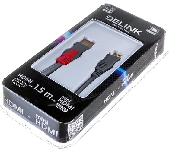 Шнур HDMI-mini HDMI delink 1,5м 13051
