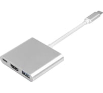 Переходник USB Type C на HDMI+USB 3.0+TypeC GCR VIVAPI24