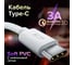 Кабель TypeC GCR 0.3m белый, быстрая зарядка, 28/24 AWG, VIV53I358 2