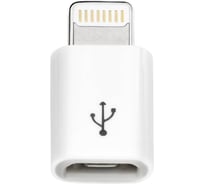 Адаптер OXION ADP002 для iPhone 5/5S/5C, Lightning(M)-Micro-USB(F), белый, арт. OX-ADP002WH