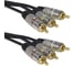 Аудио/видео шнур RUICHI 3 RCA - 3 RCA GM 3m 113690 1