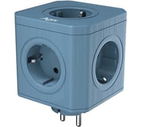 Тройник для розетки AGNI 5 розеток 220, синий TP-VE5E-blue