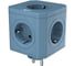 Тройник для розетки AGNI 5 розеток 220, синий TP-VE5E-blue 1