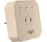Тройник для розетки AGNI зарядное устройство, 3 USB-A, 2 USB-C, слоновая кость TP-WB2U3E-ivory 1