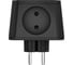 Разветвитель на 4 розетки AGNI чёрный TP-WJ4E-black 4